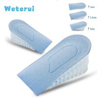 【CW】 Invisible Half Height Increase Insole Heel Insert Lift Shoes Taller Cushion Men 2 3 5 Inner Raised Insoles