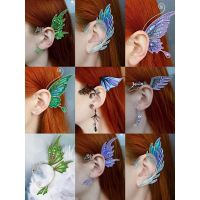 Fashion Punk Non Piercing Ear Clips Earrings for Women Butterfly Fish Dragon Ear Hook Single Left Earrings Cosplay Jewelry Gift