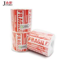 Jetland Warning Shipping Label Fragile  Stickers 3x2inch or 3x5inches100x100 90x50mm Seal  Care Carton Stickers Labels