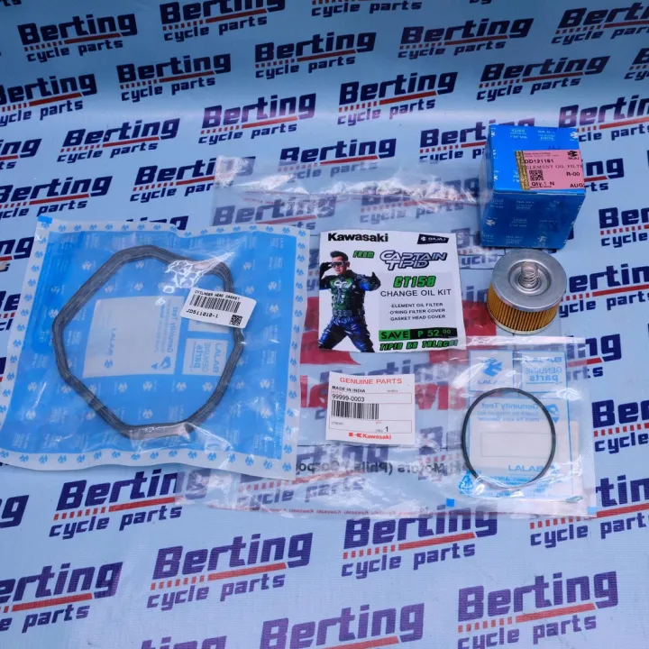 CHANGE OIL KIT OIL FILTER ORING GASKET HEAD COVER Rouser 135 Boxer