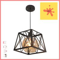 ไฟช่อ CST 6892-1 แก้ว/โลหะ/สีดำ 1หัวPENDANT LAMP CST 6892-1 BLACK/1LIGHT **ขายดีที่สุด**