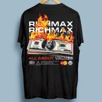 2023 RICHMAX ALL ABOUT VALUE BLACK TSHIRT MENS DISTRO T-SHIRT