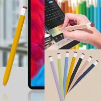 กรณีดินสอเข้ากันได้สำหรับ Apple Pencil 1st Gen 2nd Generation ซิลิโคนเจลกรณีปากกาที่ใส่แขนผิว