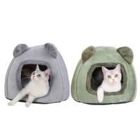 Cat Nest Winter Warm Cat Nest Dog Bed Panda Ears Shape Pet Bed Winter Warm Cat House for Cats and Small Dogs smart