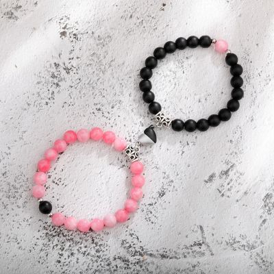 Bracelets Stone Bracelet Lovers Couples Natural Stone Bracelet - 2pcs/set Beads - Aliexpress