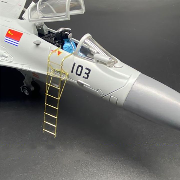 mini-metal-pitot-tube-w-boarding-ladder-for-1-48-scale-su-27-aircraft-model-upgrade-accessories