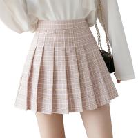 【CW】 2022 Skirt Pink Waist Pleated Short Skirts School Uniform JK