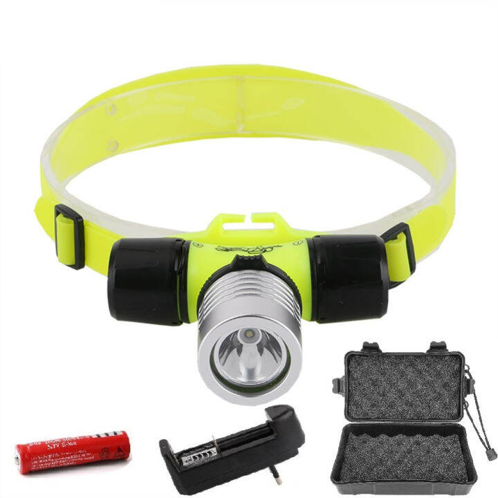 Diving Headlamp 20 Meters Underwater Headlight XPE LED Scuba Head