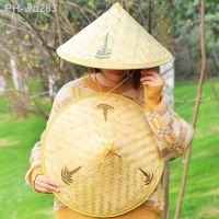 2 Pcs Oriental Decor Japanese Farmer Hat Mexican Decor Home Samurai Mask Summer Dress Coolie Hat Props Bamboo Hat Straw Hat