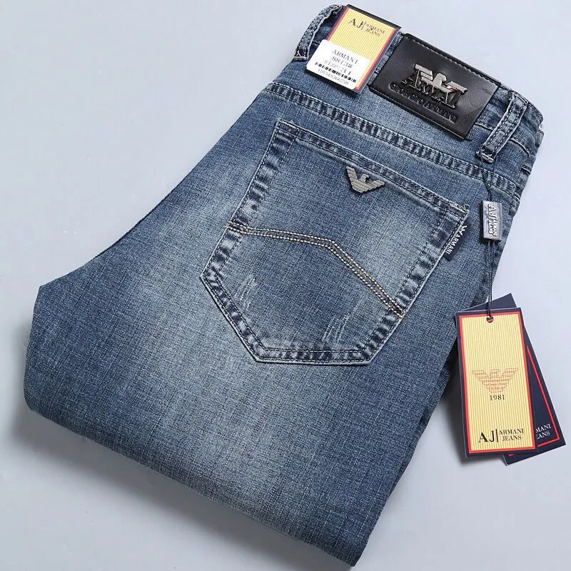 Hàng Có Sẵn] Quần Jean Nam Armani Quần Denim Thương Hiệu Nổi Tiếng Chất  Lượng Cao Quần Nam Mềm Thời Trang 