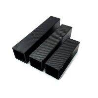 4Pcs Length 248mm OD8mm 10mm 15mm18mm 20mm 22mm 25mm 30mm 35mm 40mm Matte Surface 3K High Strength Carbon Fiber Square Tube Wires Leads Adapters