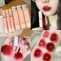 M128 XPRESS CONTROL Peach Bear Cute Lip Glaze  ลิปสติก เนื้อแมท กันน้ำติดทนนาน