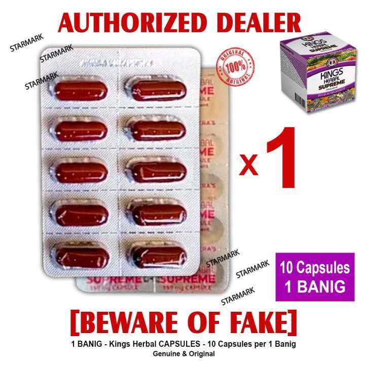 Kings Herbal SUPREME CAPSULES Food Supplement 550mg CAPSULE by REH