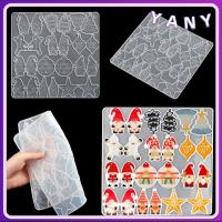 YANY DIY เครื่องมือทำเครื่องประดับ สวนเอลฟ์ แคระ สุขสันต์วันคริสต์มาส แม่พิมพ์เรซิ่นต่างหู แม่พิมพ์ซิลิโคน แม่พิมพ์พวงกุญแจ