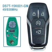 DS7T-15K601-GM ออโต้อาร์ต3 + 1ปุ่มชิป ID49 838Mhz สำหรับรถ Ford ประกอบขอบ SE SEDAN Explorer 2013