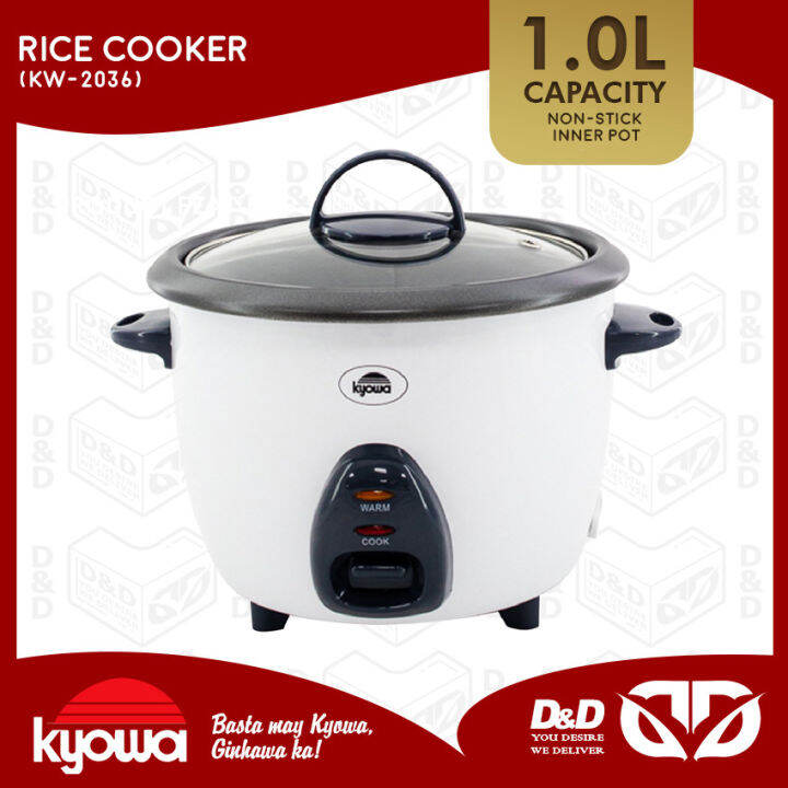D&DKyowa KW2035 Rice Cooker, NonStick Inner Pot with Heat Resistant