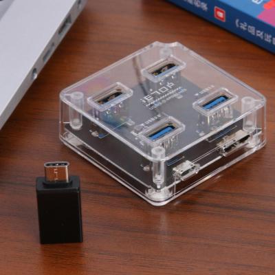 Hot Sale USB Hubs Skillful Manufacture USB3.1 Type-C to 4 Ports USB3.0 HUB Switch USB-C to Multiple 4-Port USB 3.0 Hub