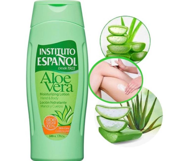 Instituto Espanol Aloe Vera Moisturizing Lotion Hand And Body 500ml โลชั่นน้ำนมผสมอโลเวร่าช่วย 2960