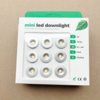 1W square OR round IP65 Mini LED Downlight Outdoor Garden Bathroom Corridor Ceiling Spot Bulb Light Sauna Lighting CE