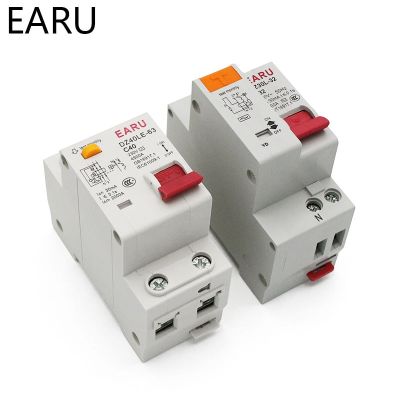 【☸2023 New☸】 quan59258258 Dz40le เบรกเกอร์กระแสไฟฟ้าตกค้าง1pn Epnl Dpnl 230V ที่มีกระแสรั่วไหลมากเกินไปและสั้น6-63a