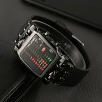 {Miracle Watch Store} 2020ไฟ LED นาฬิกาดิจิตอลผู้ชายไบนารีแฟชั่น Jam Tangan Elektronik ซิลิโคนสปอร์ต