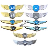 Hot New Modified Metal Wings Car Front Logo Hood Emblem Badge Auto Trunk Center Sticker for Honda Accord Fit Crosstour H-RV zhi