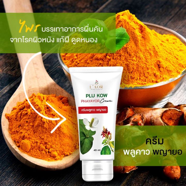 โปรพิเศษ-ครีมพลูคาว-พญายอ-ขนาด-40ml-2-หลอดราคาพิเศษ-เหมาะกับผู้ที่มีปัญหาโรคผิวหนัง-แก้สิวเม็ดผดผื่นคัน-รักษาเริม-งูสวัด