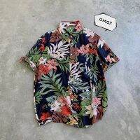 ❆ เสื้อเชิ้ตฮาวาย เสื้อHawaiiสไตล์เกาหลี เสื้อเชิ้ตแขนสั้นไซส์ใหญ่ ใส่ได้ทั้งชาย-หญิง Hawaii รุ่น 8970