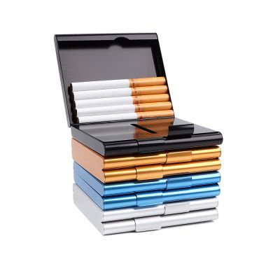 Aluminum Cigarette Case Storage for 20 Cigarettes Holder Double Sided Flip Open Pocket-Cigarette Case Storage Gifts For father Adhesives Tape