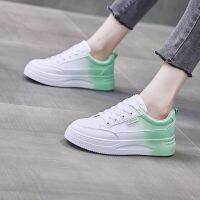 77-3 Colors Available 35-40 Size Womens Shoes Casual Sports Student Flat Autumn Gradient Color White Sneakers