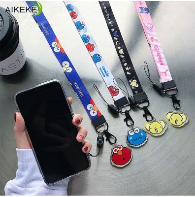 ♥น่ารักการ์ตูนพิมพ์สายคล้องคอ Lanyards สำหรับ ซัมซุงคีย์บัตรประชาชนสายคล้องศัพท์มือถือแขวนเชือกศัพท์เสน่ห์ผู้ถือป้าย