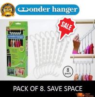 Wonder hanger ไม้แขวนเสื้อประหยัดพื้นที่ราวแขวน ไม้แขวนเสื้อ ไม้แขวนเสื้อจัดระเบียบ(8Pcs Magic Wonder Hanger Closet Clothes Organizer Space Saver 5X ) เพื่อเพิ่มพื้นที่ใช้สอยได้มากถึง 5 เท่า