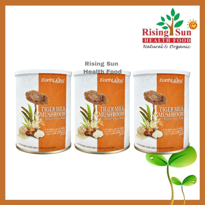 Earth Living Organic Tiger Milk Mushroom Millet Oat Milk 750G X 3