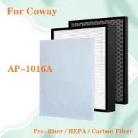 สำหรับเครื่องกรองอากาศ Coway AP-1016A ชุดเปลี่ยนแผ่นกรอง HEPA AP1016A และตัวกรองกลิ่นถ่านกัมมันต์