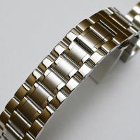 Stainless Steel Watch Strap Band 18mm 19mm 20mm 22mm 24mm 7 Beads Solid Watchband Bracelet for Men Mechanical Watches Quartz Straps