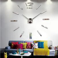 ZZOOI 3d real big wall clock rushed mirror wall sticker diy living room home decor fashion watches arrival Quartz wall clocks