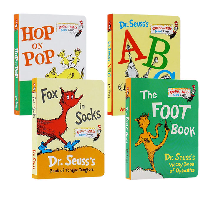 Dr Seuss ABC / fox in socks / the foot book / hop on pop | Lazada