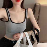 2023 SEXY TOP Womens Seamless Square Neck suspender Basic Tops Summer sleeveless Hot underwear.