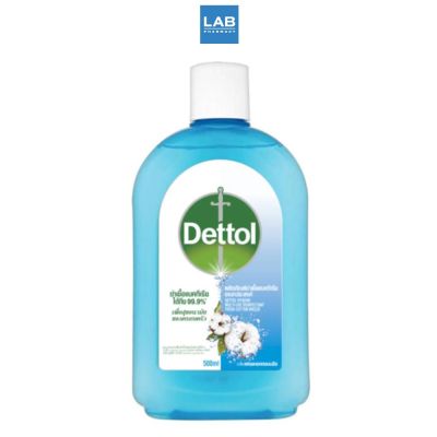 Dettol Hygiene Multi-use Disinfectant Fresh Cotton Breeze 500 ml. เดทตอล ผลิตภัณฑ์ทำความสะอาดพื้นผิว กลิ่นเฟรชคอตตอนบรีซ 1 ขวด บรรจุ 500 มิลลิลิตร