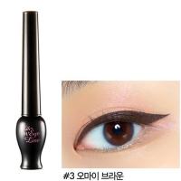 Etude House Oh m Eye Line #3 Brown อายไลน์เนอร์ชนิดน้ำ กรีดเป็นเส้นได้หลายขนาด ขนพู่กันแปรงนุ่ม ยืดหยุ่นทุกสัมผัส แห้งง่าย กันน้ำ กันเหงื่อ ให้คุณมีดวงตาที่สวยโดดเด่นตลอดวัน