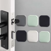 2pcs Self Adhesive Deurstopper Protection Pad Mute Stikcer Round Square Wall Protector Pads Door Stopper Silicone Handle Bumpers