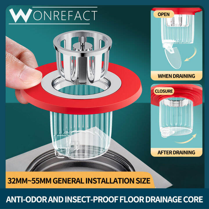 Floor Drain Core AntiOdor Universal Filter Quick Drain Sealing Plug