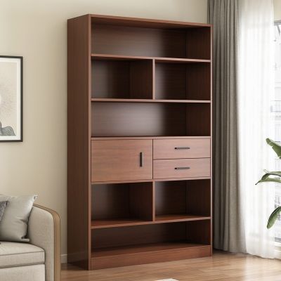 [COD] Bookshelf shelf floor-to-ceiling bookcase living room against the wall home display solid office storage cabinet locker