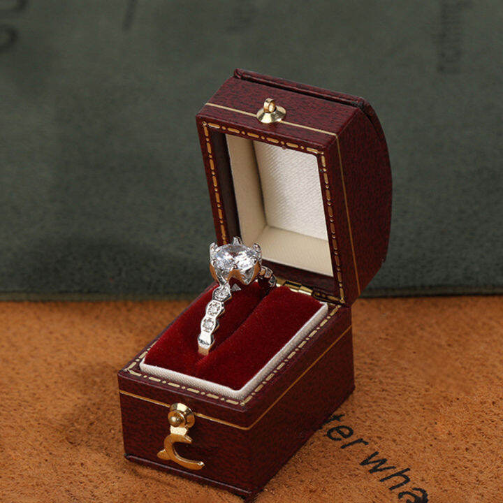 Ceremony Photograph Diamond Jewelry Box Proposal Ring Box Wedding Mini