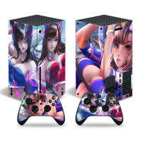 เซ็กซี่เกมสาวไวนิล Faceplate รูปลอกสำหรับ X Series X คอนโซลควบคุมอุปกรณ์เสริมสกินสำหรับ Xsx #4112