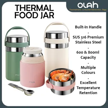 Thermos for Hot Food- 17 Ounce Vacuum Insulated Food Jar- 316