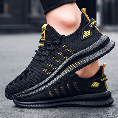 High Quality Mens Running Shoes Mens Sneakers Breathable Mesh Shoes Lightweight Non Slip Tennis Shoes Men Large 39-47 Size