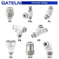 High quality Pneumatic Air Connector Fitting PC PCF PB PD PL PLF PX PSL 4mm 6mm 8/10mm Thread 1/8 1/4 3/8 1/2 Hose Fittings Hand Tool Parts Accessorie