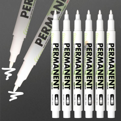 【Free Shipping】ปากกากราฟฟิตี้1มม. กันน้ำมันปาการมาร์กเกอร์พลาสติกสำหรับปากกาเขียนสีขาวอัลบั้มดีไอไว