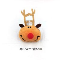 Christmas Plush Cartoon Doll Santa Claus Elk Brooch Socks Bag Accessories Accessories